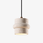 Renlo Travertine Pendant Light – Sculptural Stone Hanging Lamp for Dining & Living Spaces