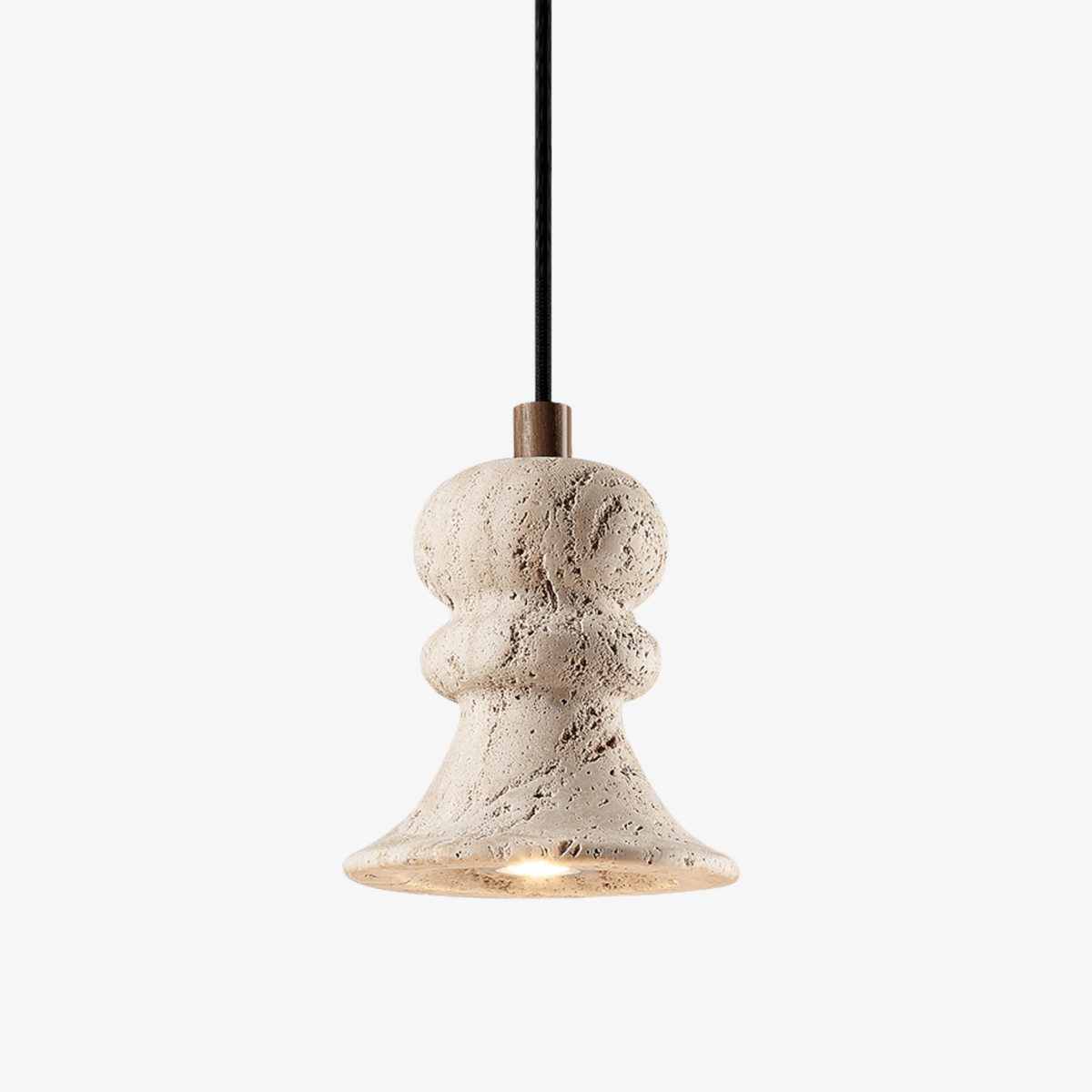 Ellian Travertine Pendant Light – Sculptural Modern Hanging Lamp for Dining & Kitchen