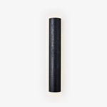 Kaedran Black Travertine LED Wall Sconce with Halo Backlighting