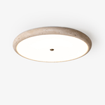 Travertine Disk LED Flush Mount Ceiling Light for Modern Interiors