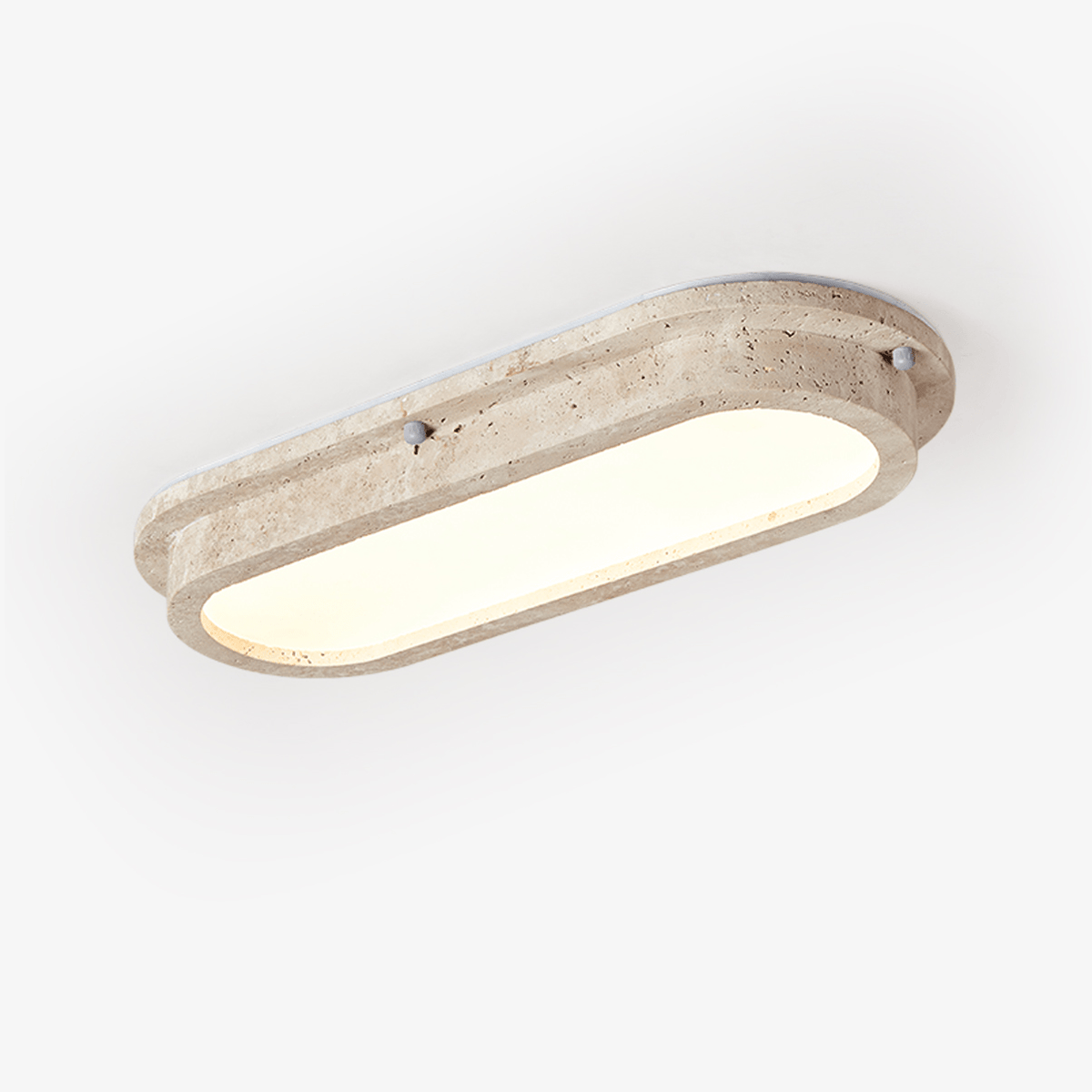 Lartheon Linear Travertine LED Ceiling Light