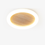 Luma Sol Travertine Flush Mount Ceiling Light with LED Halo