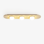 Trivara Triple Bar Ceiling Light in Travertine