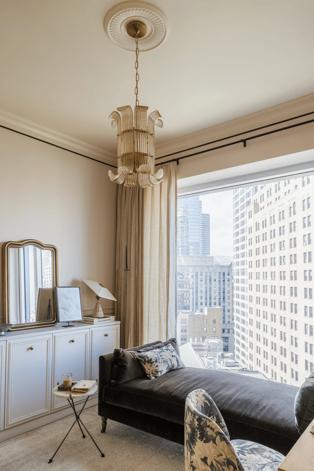 Brasher Small Chandelier — Modern Glass Pendant Light for Dining Room & Entryway
