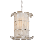 Brasher Small Chandelier — Modern Glass Pendant Light for Dining Room & Entryway
