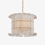 Brasher Modern Glass Chandelier in Champagne Gold for Dining Room