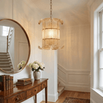 Brasher Small Chandelier — Modern Glass Pendant Light for Dining Room & Entryway