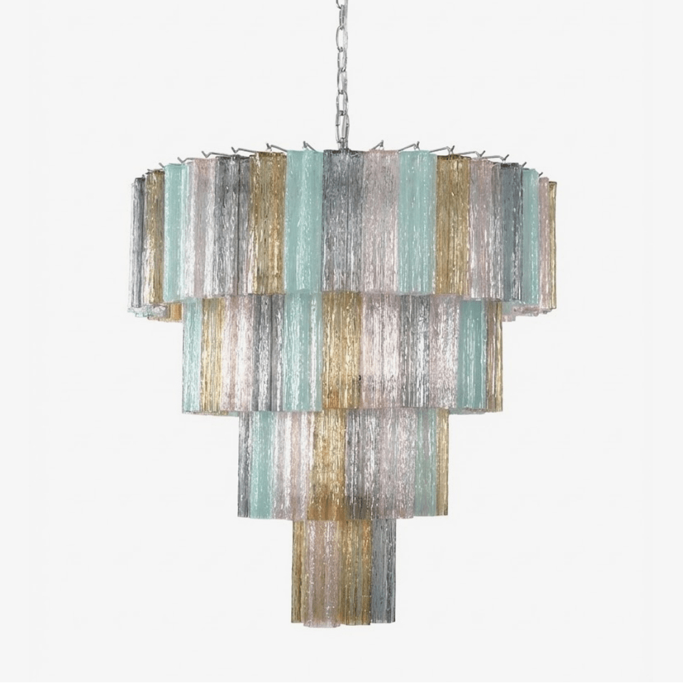 Lustrava Prism Chandelier – Handcrafted Murano Glass Pendant Light
