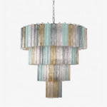 Lustrava Prism Chandelier – Handcrafted Murano Glass Pendant Light