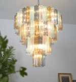 Lustrava Prism Chandelier – Handcrafted Murano Glass Pendant Light