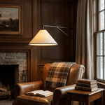 Vellora Swing Wall Lamp – Modern Articulating Sconce with Fabric Shade