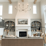 Elara Candle Chandelier – Modern Brass Candelabra Chandelier for Dining Room