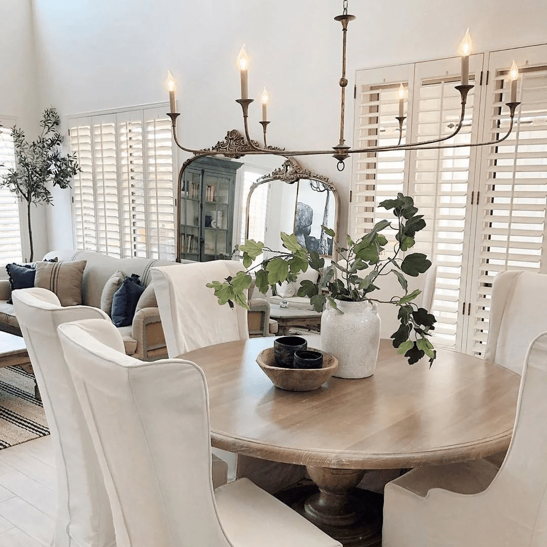 Elara Candle Chandelier – Modern Brass Candelabra Chandelier for Dining Room