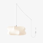 Elysia Pendant Swag Light – Modern Silk Cocoon Pendant for Dining & Living Rooms