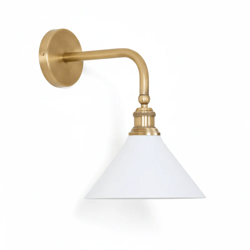 Bridgemont Wall Sconce – Modern Brass Wall Light for Bedroom & Living Room