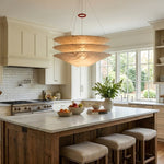 Kazu Cone Silk Pendant Light – Sculptural Mulberry Silk Hanging Lamp for Dining & Living Spaces