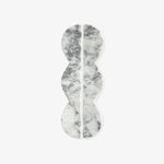 Sculptural Marble Twin-Curve Pull Handle for Cabinetry and Furniture