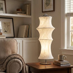 Silvara Cocoon Table Lamp – Mulberry Silk Shade, Modern Bedside Light