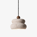 Nivora Travertine Pendant Light – Sculptural Stone Hanging Lamp for Modern Interiors