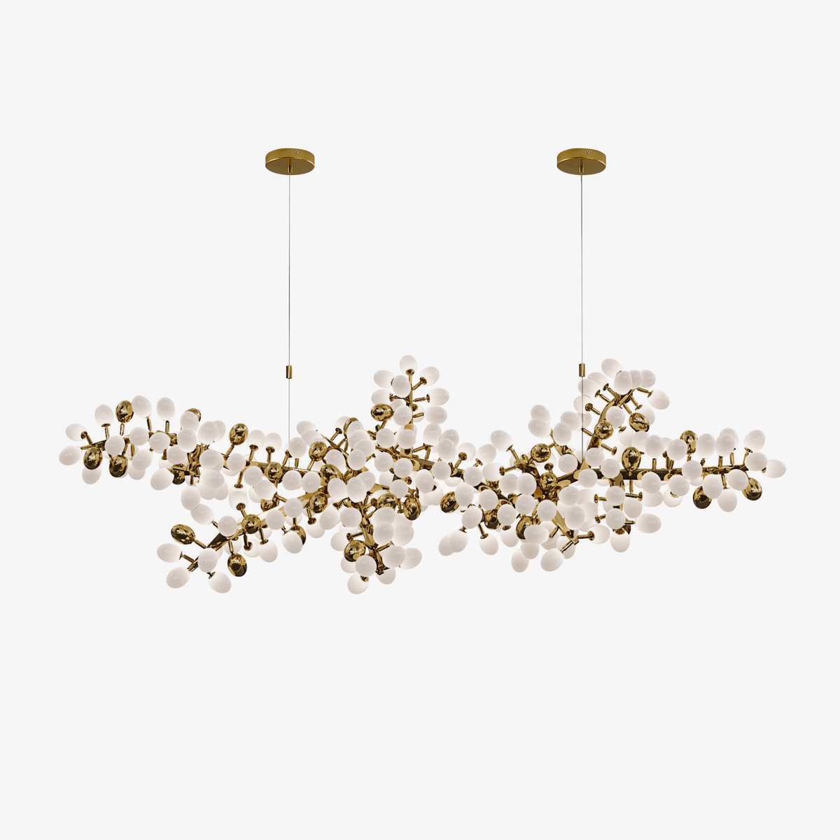Selene Droplet Chandelier – Hand-Blown Murano Glass Pendant Light