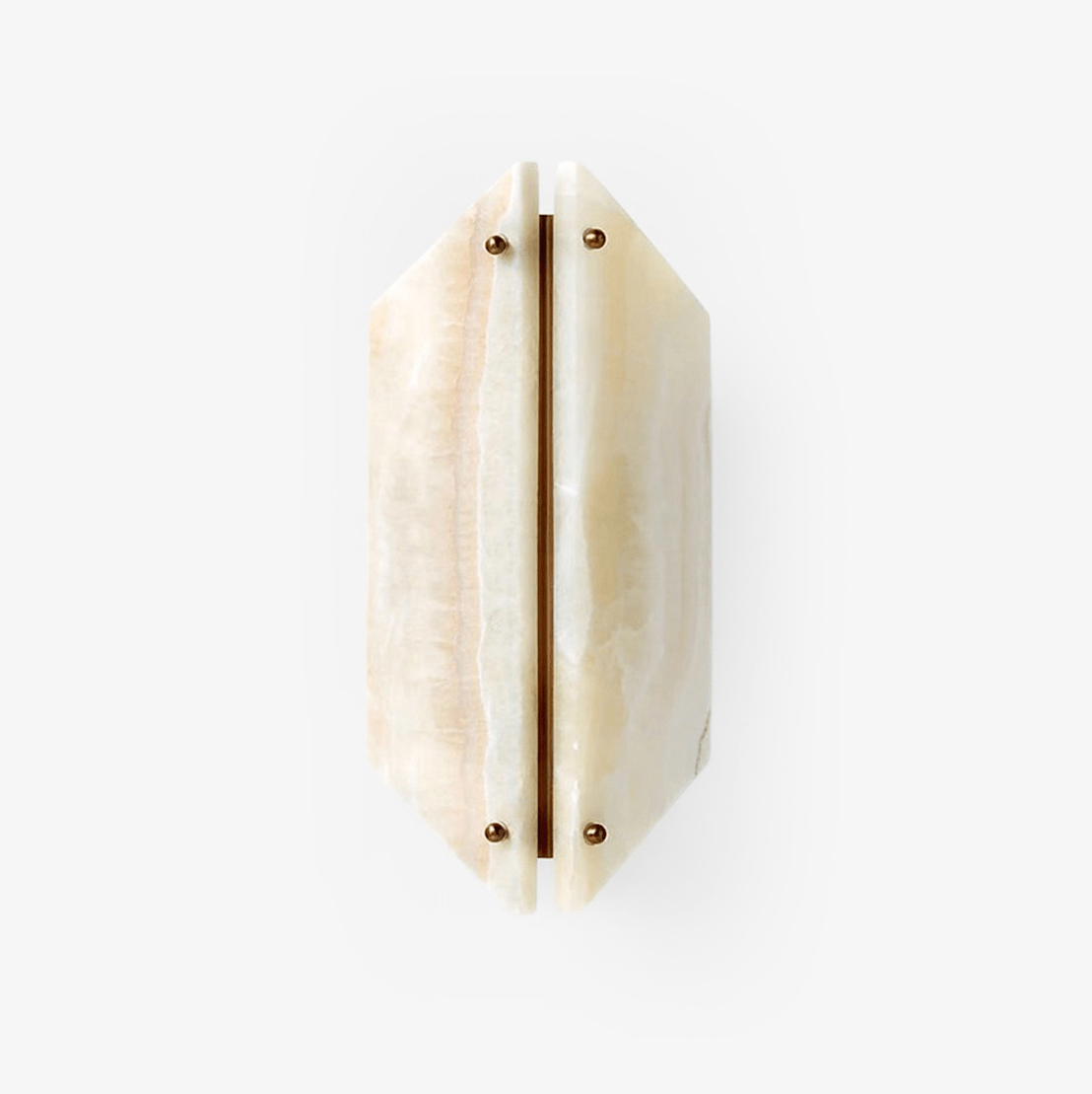 Onyxa Crest Alabaster Wall Sconce – Modern LED Wall Light for Bedroom & Living Room
