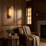 Onyxa Crest Alabaster Wall Sconce – Modern LED Wall Light for Bedroom & Living Room
