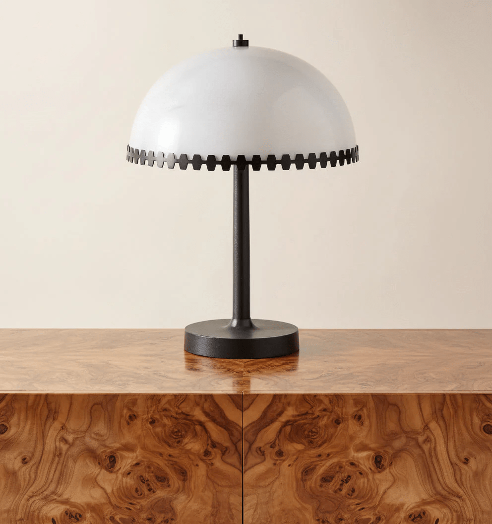 Lunarra Dome Alabaster Table Lamp – Modern Bedside & Living Room Lighting