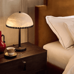 Lunarra Dome Alabaster Table Lamp – Modern Bedside & Living Room Lighting