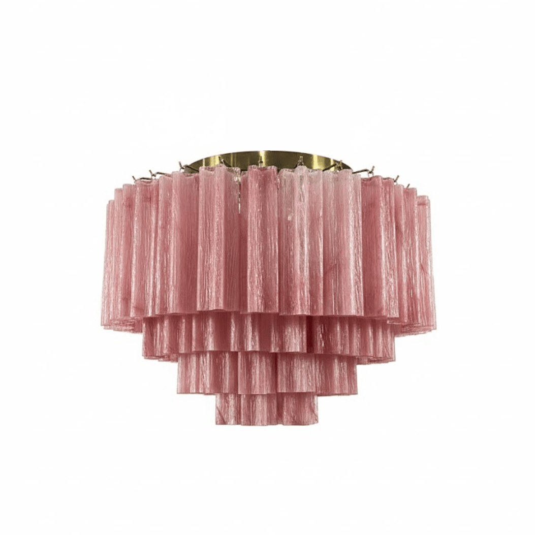 Glacia Murano Glass Ceiling Light with Gold Accents