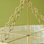 Capiz Shell Wavecrest Chandelier – Coastal Modern Pendant Light for Dining & Living Spaces