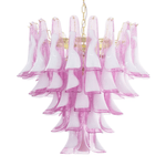 Rosabella Glass Chandelier in Gold Finish with Handcrafted Glass Petals
