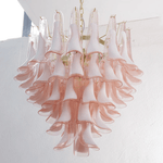 Rosabella Glass Chandelier in Gold Finish with Handcrafted Glass Petals