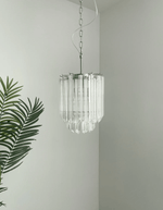 Prism Glass Chandelier – Handcrafted Murano Style Pendant Light