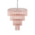 Serava Cascade Glass Chandelier – Modern Murano-Inspired Pendant Light for Dining Room and Foyer