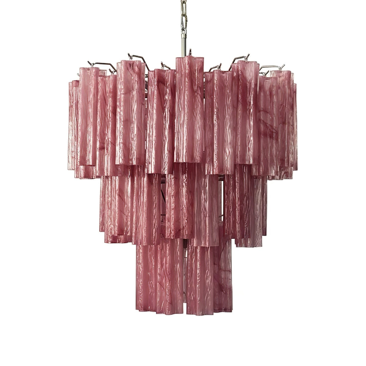 Rose Glass Tube Chandelier – Modern Designer Pendant Light