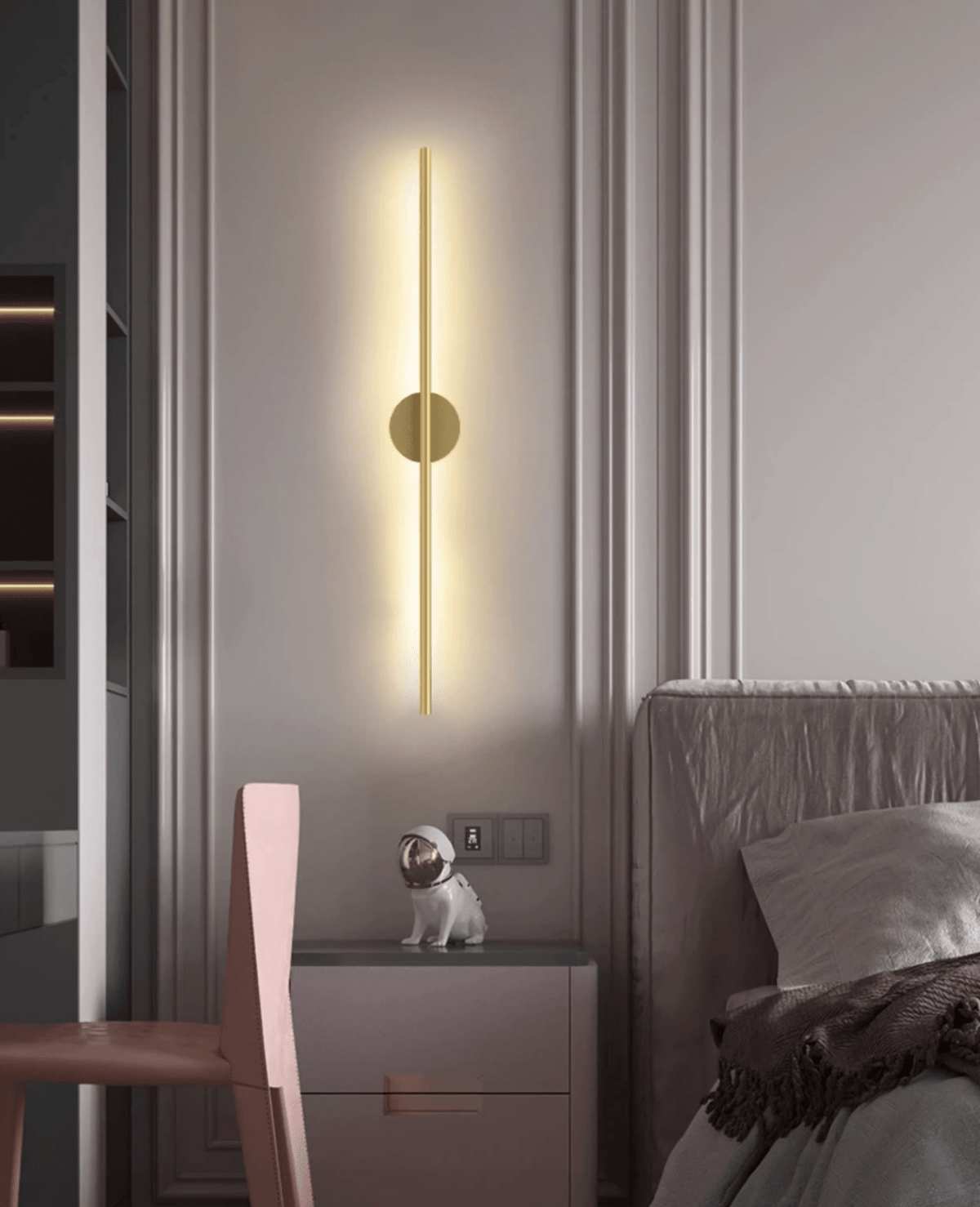 Volt Line Rechargeable LED Wall Sconce with Touch Dimming