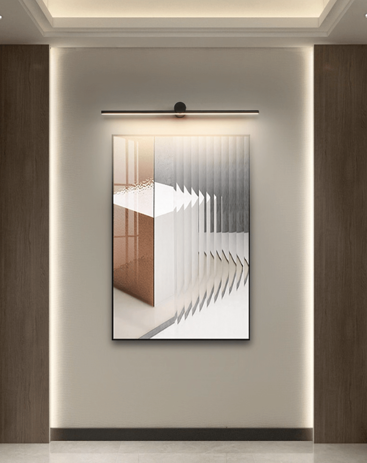 Lumen Trace Rechargeable LED Wall Sconce – Modern Cordless Linear Light