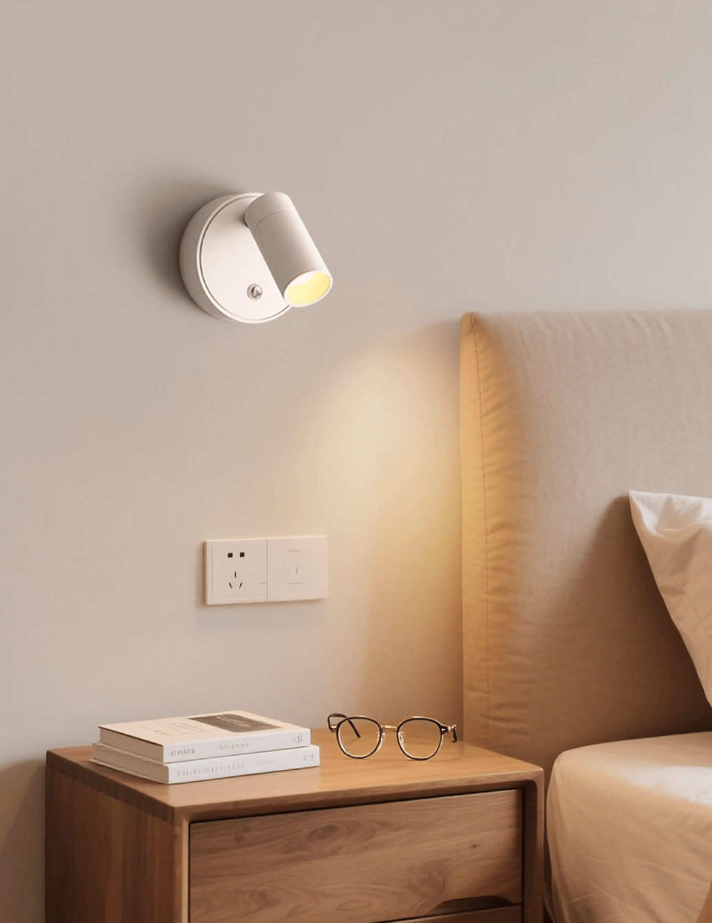 Luma Pivot Rechargeable Wall Sconce – Cordless LED Reading Light