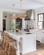 Luminara Star Chandelier – Brass & Glass Starburst Pendant Light