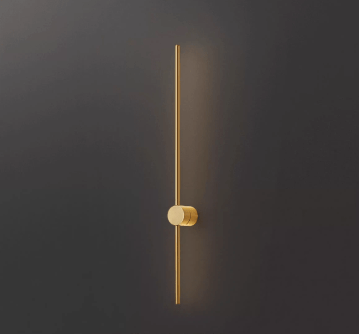 Luma Rod Portable Rechargeable Wall Sconce – Cordless Brass LED Light