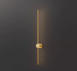 Luma Rod Portable Rechargeable Wall Sconce – Cordless Brass LED Light