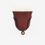 Solenne Ceramic Shell Wall Sconce in Glazed Finishes