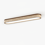 Strata Vein Linear Ceiling Light in Yellow Travertine