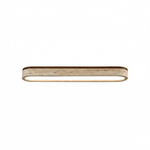 Strata Vein Linear Ceiling Light in Yellow Travertine