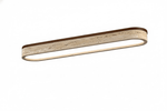 Strata Vein Linear Ceiling Light in Yellow Travertine