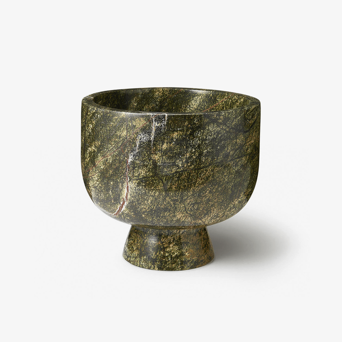 Sculptural Green Marble Decorative Bowl for Modern Interiors
