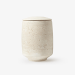 Sculptural Travertine Candle Holder for Modern Interiors