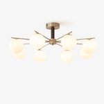 Orb Balance Chandelier – Modern Glass Sphere Pendant Light for Dining Room and Living Room
