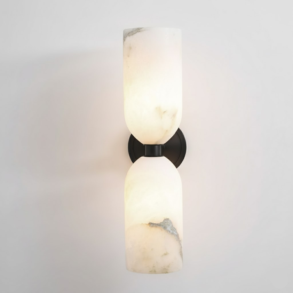 Alabaster Nexus Wall Sconce — Handcrafted Spanish Stone Up-Down Light