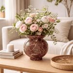 Marrow Sculptural Marble Vase for Refined Interiors